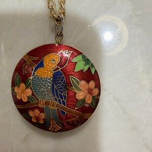 Colorful Bird Pendant Necklace